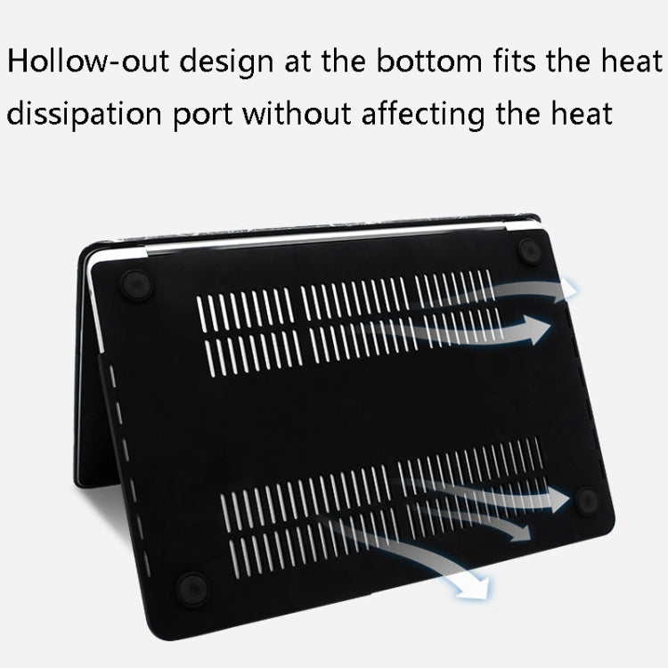 For MacBook Air 13 A1932 / A2179 / A2337 Plane PC Laptop Protective Case (Flash Rose Gold) - MacBook Air Cases by PMC TechLife | Online Shopping South Africa | PMC TechLife