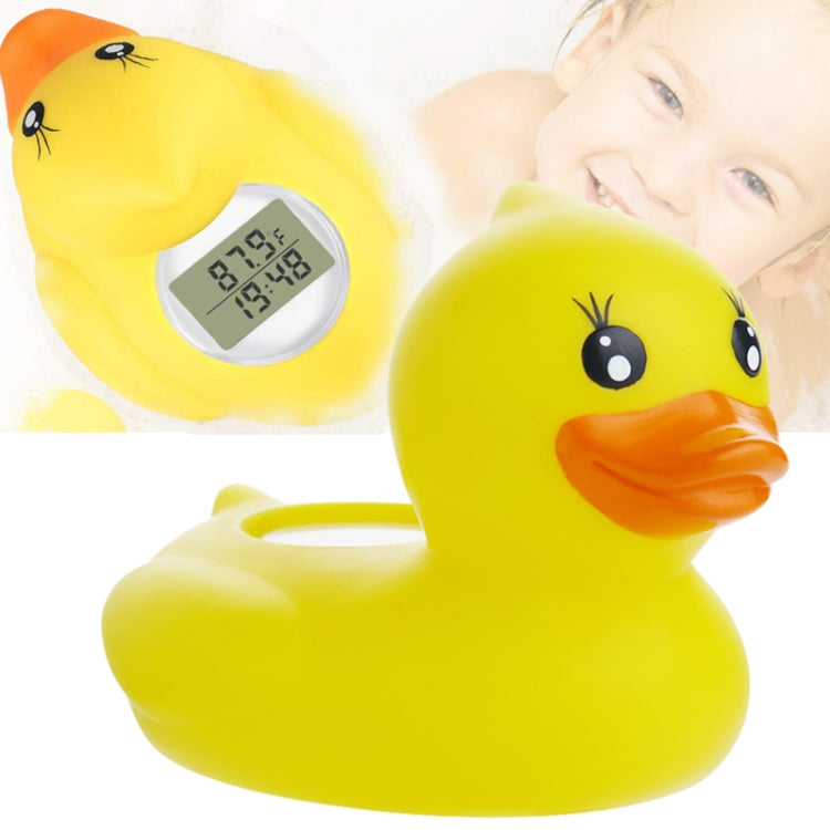 AF-023 Baby Bathing Yellow Duck Water Thermometer With Temperature and Time(Yellow) - Digital Thermometer by PMC TechLife | Online Shopping South Africa | PMC TechLife | Buy Now Pay Later Mobicred