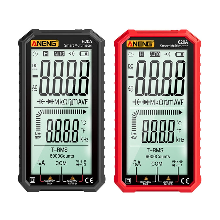 ANENG 620A Full Screen Smart Digital Multimeter(Red) - free shipping - PMC TechLife - Order now!