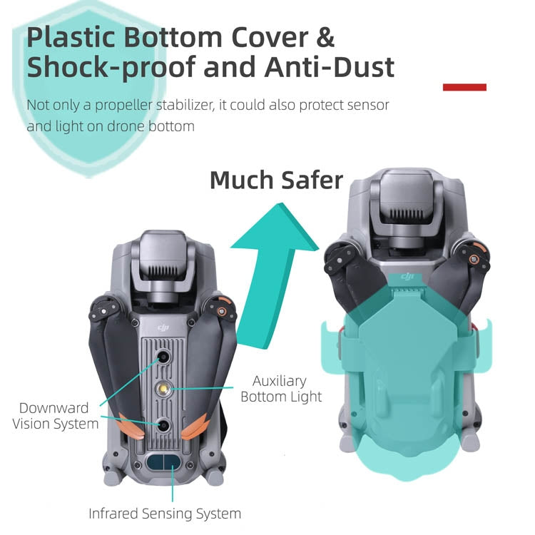 Sunnylife A2S-Q9358 Blade Holder Fixed Propeller Fixer Guard for DJI Air 2S / Mavic Air 2(Red) - Other by PMC TechLife | Online Shopping South Africa | PMC TechLife | Buy Now Pay Later Mobicred