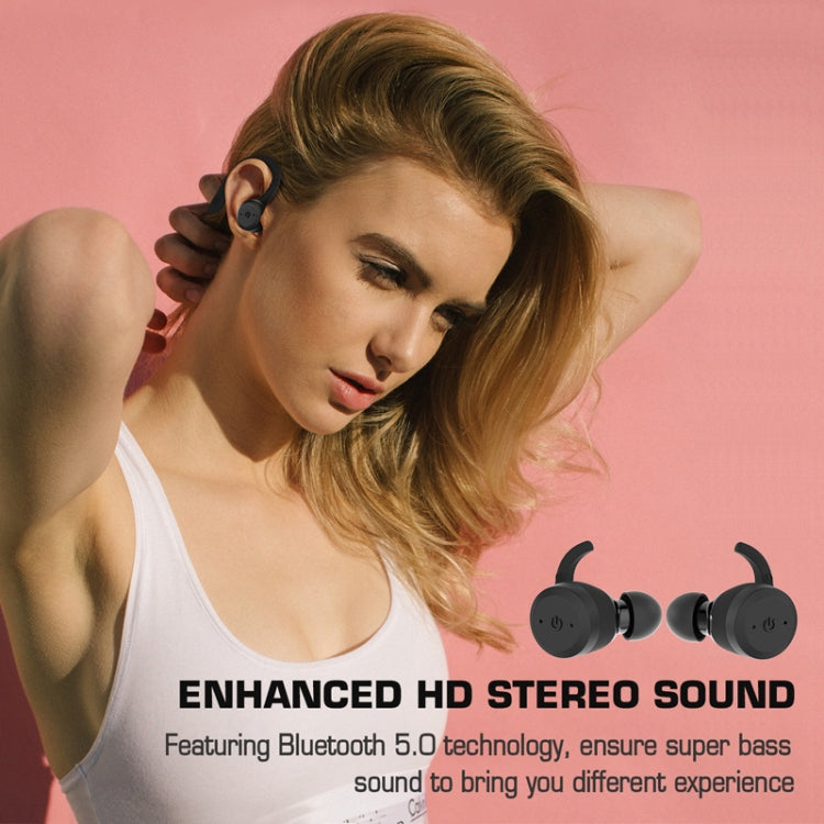 BE1032 Ear-mounted Waterproof Sports TWS Wireless Bluetooth Earphone(Rose Red) - TWS Earphone by PMC TechLife | Online Shopping South Africa | PMC TechLife