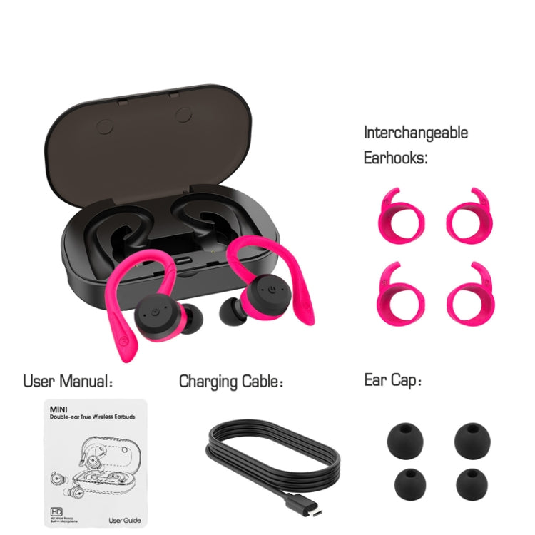 BE1032 Ear-mounted Waterproof Sports TWS Wireless Bluetooth Earphone(Fluorescent Green) - TWS Earphone by PMC TechLife | Online Shopping South Africa | PMC TechLife