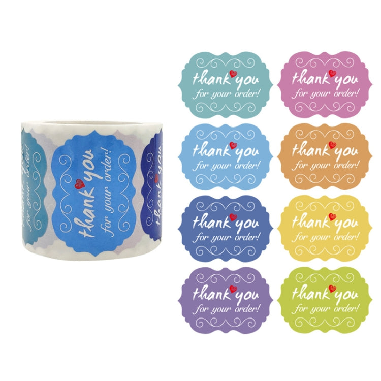 Thank You Sticker Seal Sticker Cake Decoration Label, Size: 50x35mm(K-112) - free shipping - PMC TechLife - Order now!