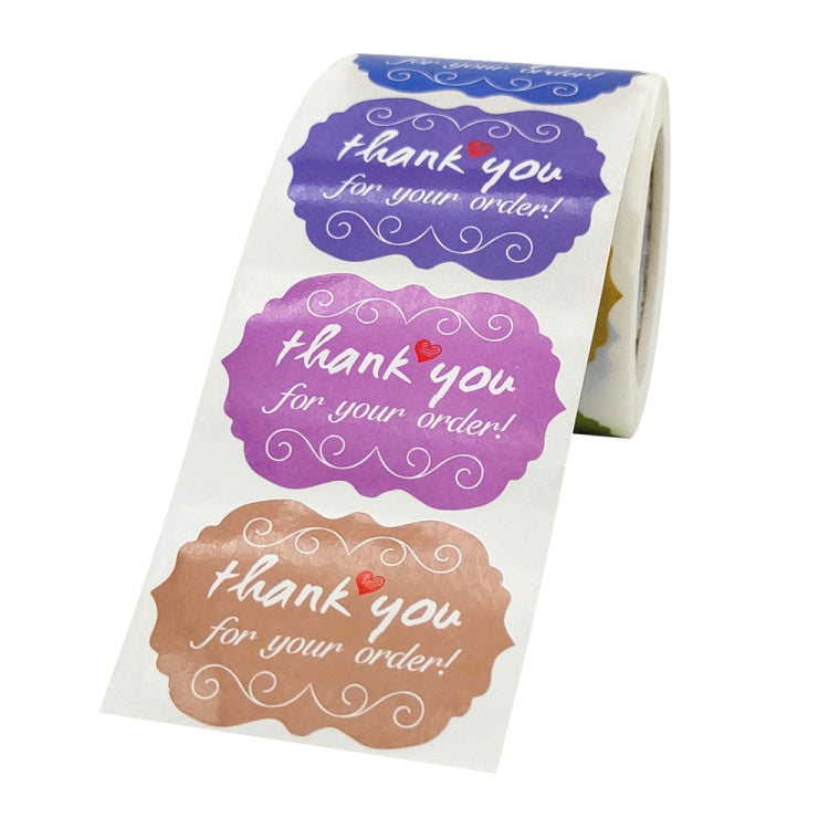 Thank You Sticker Seal Sticker Cake Decoration Label, Size: 50x35mm(K-112) - free shipping - PMC TechLife - Order now!