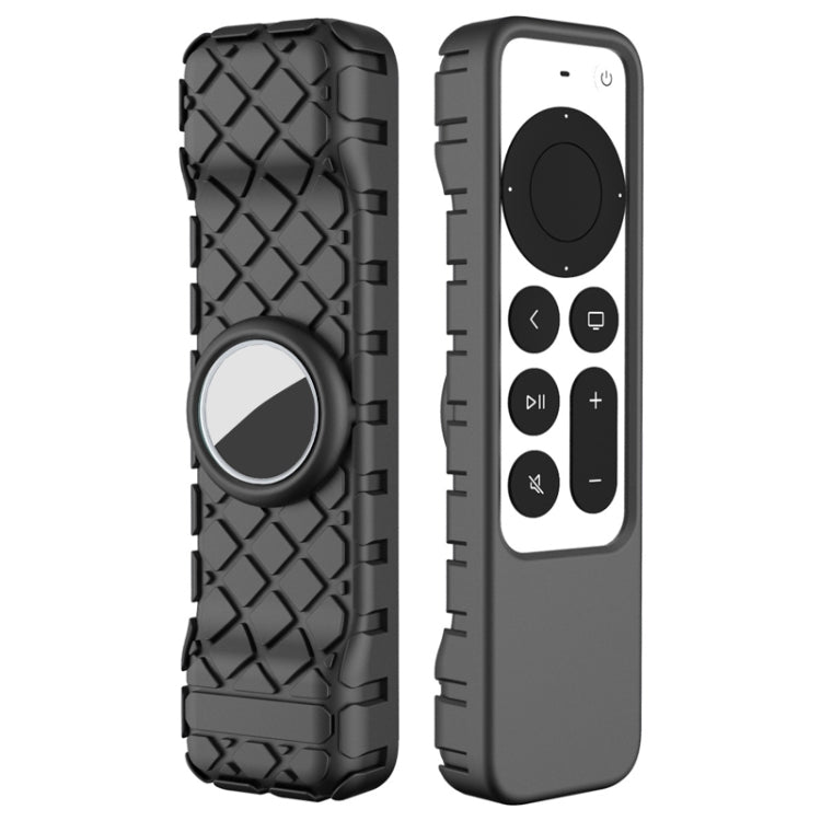 2 PCS Remote Control All-Inclusive Protective Cover, Applicable Model: For Apple TV 4K(Black) - Remote Control Covers by PMC TechLife | Online Shopping South Africa | PMC TechLife