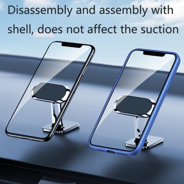 2 PCS Multifunctional Car Phone Holder Magnetic Suction Instrument Panel Navigation Suction Cup Holder, Colour: S17 Silver - Car Holders by PMC TechLife | Online Shopping South Africa | PMC TechLife