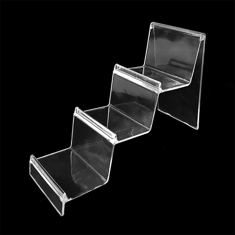 10 PCS Thickened Transparent Wallet Holder Plastic Phone Mask Display Stand Counter Display Stand,Specification: No. 3 3 Layer - Desktop Holder by PMC TechLife | Online Shopping South Africa | PMC TechLife