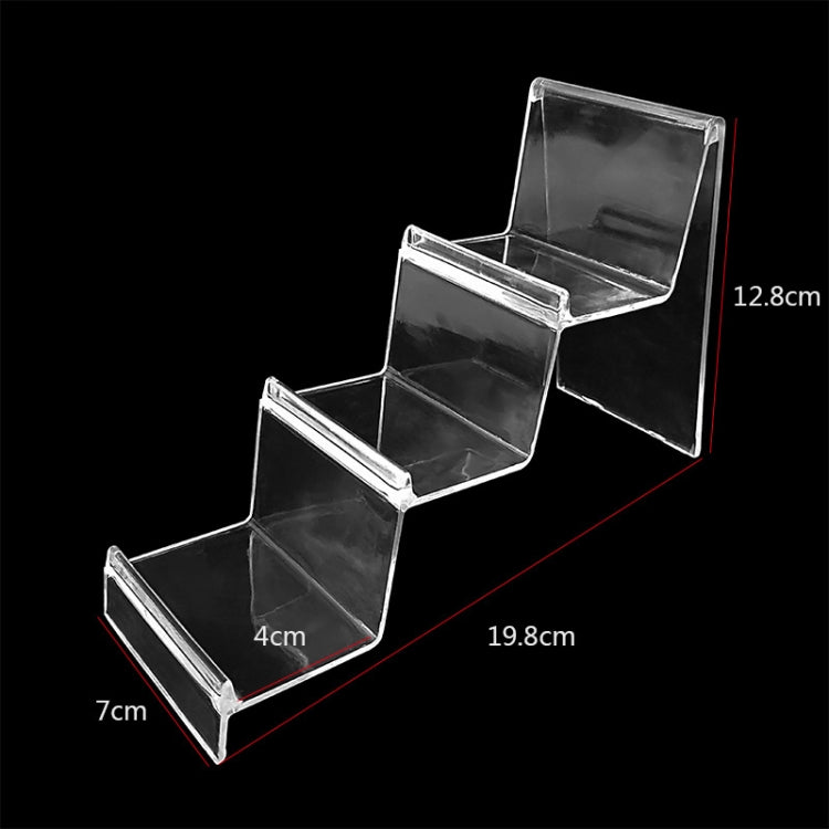 10 PCS Thickened Transparent Wallet Holder Plastic Phone Mask Display Stand Counter Display Stand,Specification: No. 3 3 Layer - Desktop Holder by PMC TechLife | Online Shopping South Africa | PMC TechLife