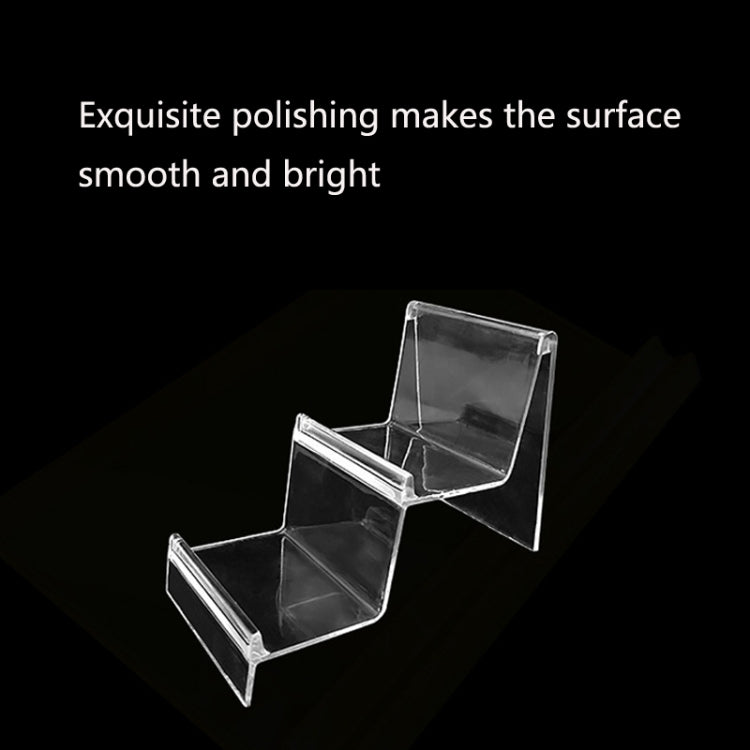 10 PCS Thickened Transparent Wallet Holder Plastic Phone Mask Display Stand Counter Display Stand,Specification: No. 4 1 Layer - Desktop Holder by PMC TechLife | Online Shopping South Africa | PMC TechLife