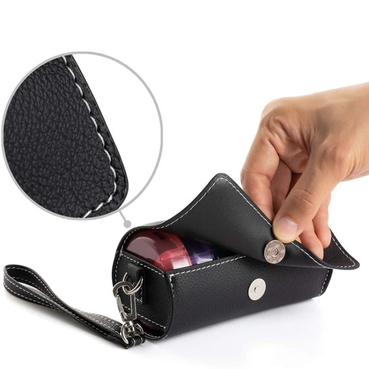 One Week Use Portable Plastic 14-Compartment Pill Box Leather Bag(14x7.5x6.5cm) - Pill Boxes by PMC TechLife | Online Shopping South Africa | PMC TechLife