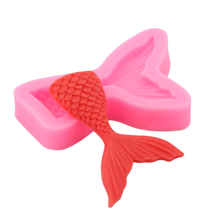 Mini Mermaid Tail Liquid Silicone Mold Fondant Baking Mold, Specification: Large (Pink) 15-94 - Food Molds by PMC TechLife | Online Shopping South Africa | PMC TechLife