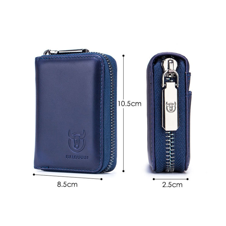 BULL CAPTAIN 05 Head Layer Leather Card Bag Men Casual Leather Driver License Card Package(Black) - Card & Passport Bags by PMC TechLife | Online Shopping South Africa | PMC TechLife