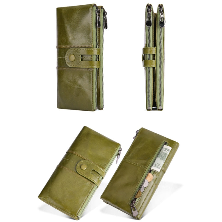 Retro Ladies RFID Wallet Leather Long Mobile Phone Bag(Blue) - free shipping - PMC TechLife - Order now!