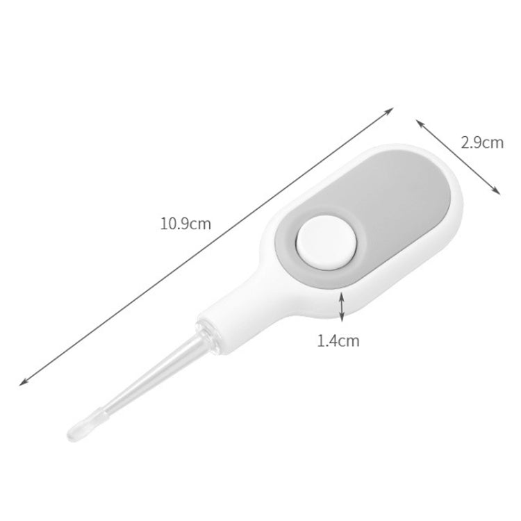 2 PCS Fasola DZ-477 Luminous Illuminated Ear Picker Child Safety Soft Head Ear Picker(Beige Gray) - Ear Care Tools by PMC TechLife | Online Shopping South Africa | PMC TechLife