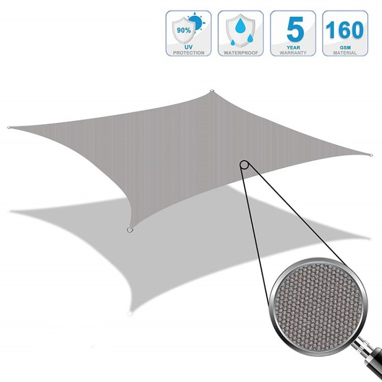 Outdoor Garden Sunshade Sail Waterproof Anti-UV Canopy, Size: 2.5m x 3m(Gray) - Tents & Accessories by PMC TechLife | Online Shopping South Africa | PMC TechLife