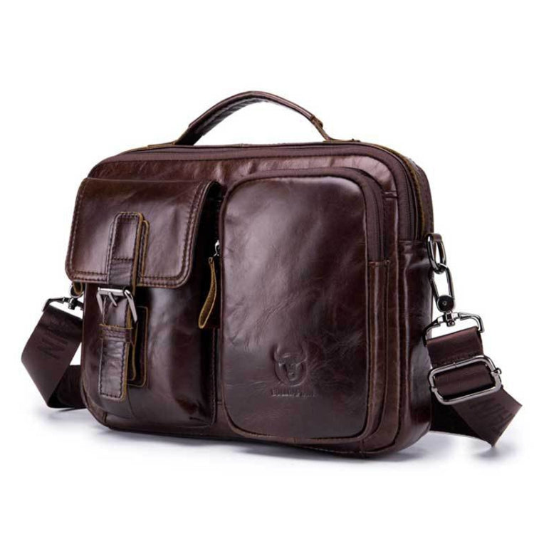 BULL CAPTAIN 036 Men Leather Shoulder Bag Retro First-Layer Cowhide Messenger Bag(Brown) - free shipping - PMC TechLife - Order now!