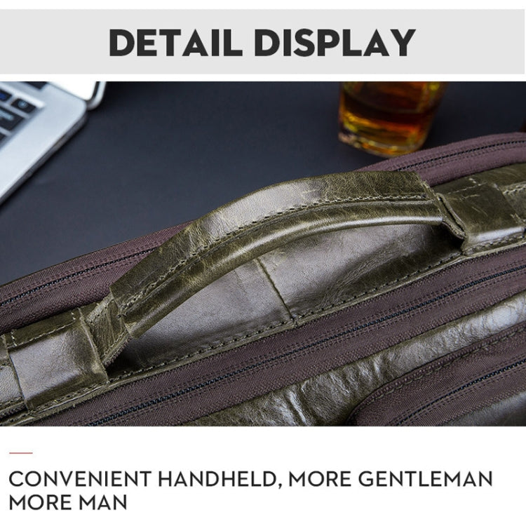 BULL CAPTAIN 036 Men Leather Shoulder Bag Retro First-Layer Cowhide Messenger Bag(Brown) - free shipping - PMC TechLife - Order now!