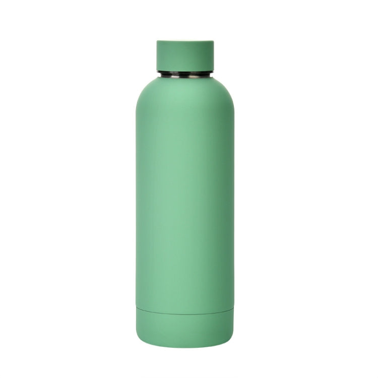 Stainless Steel Outdoor Matte Water Bottle Portable Sports Water Cup Rubber Paint Insulation Cup(Gray Green) - free shipping - PMC TechLife - Order now!