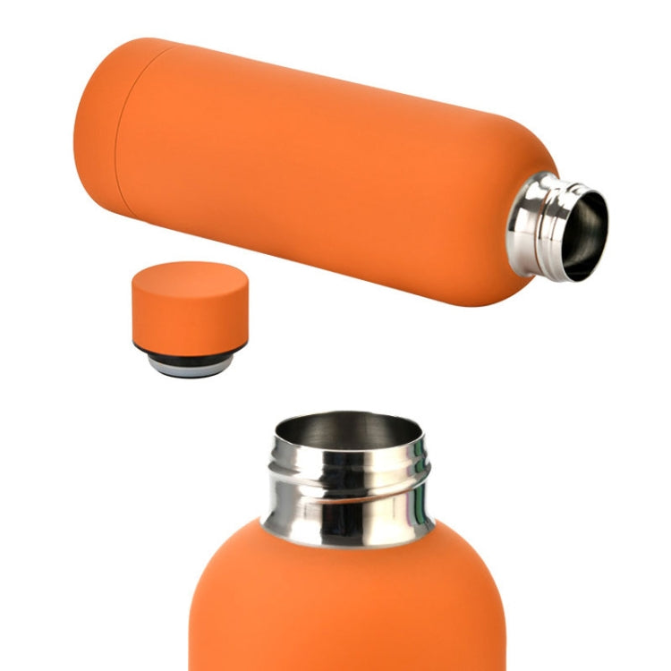 Stainless Steel Outdoor Matte Water Bottle Portable Sports Water Cup Rubber Paint Insulation Cup(Gray Green) - free shipping - PMC TechLife - Order now!