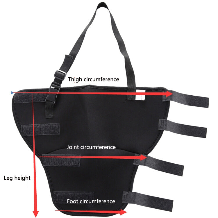 HJ19 Pet Surgery Rehabilitation Back Leg Protector Walking Aids, Size: S(Black Right Back Leg) - Pet Care by PMC TechLife | Online Shopping South Africa | PMC TechLife