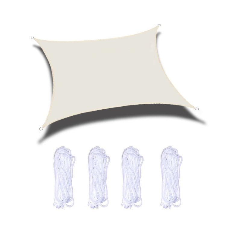 Outdoor Garden Sunshade Sail Waterproof Anti-UV Canopy, Size: 3m x 5m(Beige) - Tents & Accessories by PMC TechLife | Online Shopping South Africa | PMC TechLife