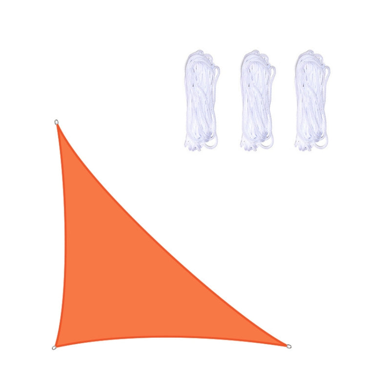 Triangle Outdoor Garden Sunshade Sail Water-resistant Anti-UV Canopy, Size: 5m x 5m x 7.1m(Orange) - Tents & Accessories by PMC TechLife | Online Shopping South Africa | PMC TechLife