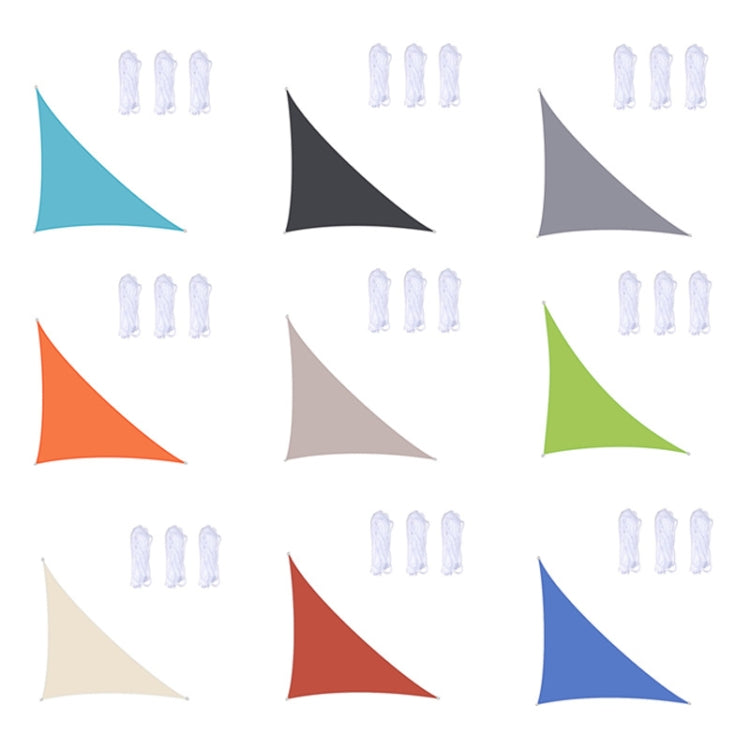 Triangle Outdoor Garden Sunshade Sail Water-resistant Anti-UV Canopy, Size: 5m x 5m x 7.1m(Orange) - Tents & Accessories by PMC TechLife | Online Shopping South Africa | PMC TechLife