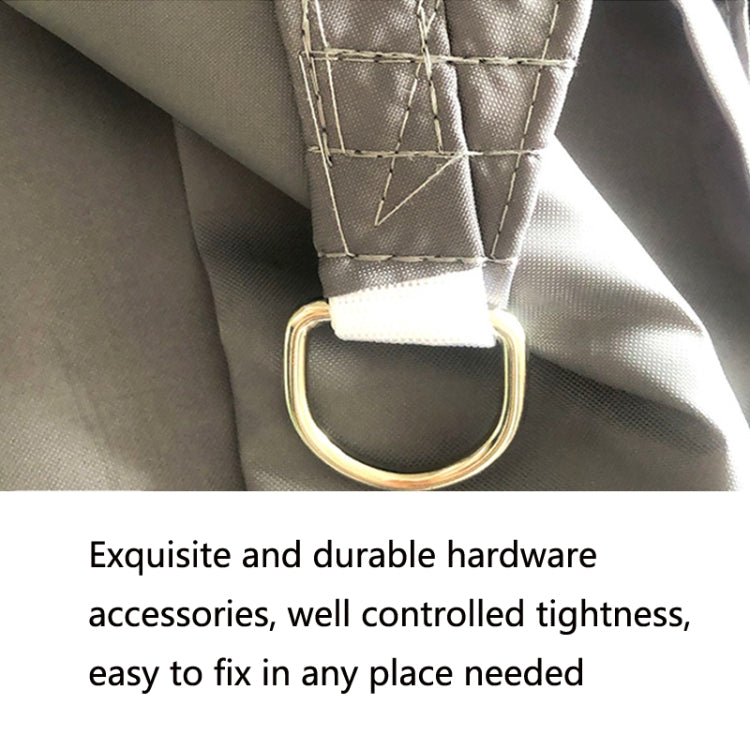 Triangle Outdoor Garden Sunshade Sail Waterproof Anti-UV Canopy, Size: 3m x 4m x 5m(Beige) - Tents & Accessories by PMC TechLife | Online Shopping South Africa | PMC TechLife