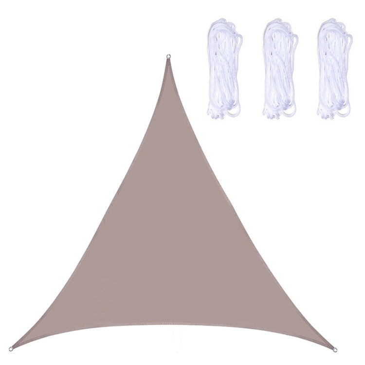 Triangle Outdoor Garden Sunshade Sail Waterproof Anti-UV Canopy, Size: 2m x 2m x 2m(Khaki) - Tents & Accessories by PMC TechLife | Online Shopping South Africa | PMC TechLife