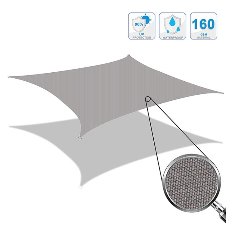 Triangle Outdoor Garden Sunshade Sail Waterproof Anti-UV Canopy, Size: 2m x 2m x 2m(Lake Blue) - Tents & Accessories by PMC TechLife | Online Shopping South Africa | PMC TechLife