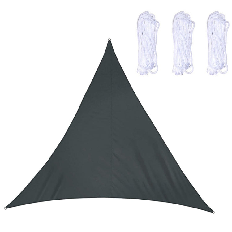 Triangle Outdoor Garden Sunshade Sail Waterproof Anti-UV Canopy, Size: 3.6m x 3.6m x 3.6m(Black) - Tents & Accessories by PMC TechLife | Online Shopping South Africa | PMC TechLife