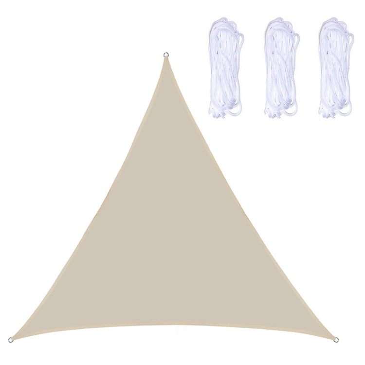Triangle Outdoor Garden Sunshade Sail Waterproof Anti-UV Canopy, Size: 6m x 6m x 6m(Beige) - Tents & Accessories by PMC TechLife | Online Shopping South Africa | PMC TechLife
