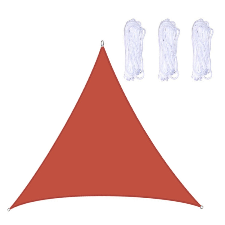 Triangle Outdoor Garden Sunshade Sail Waterproof Anti-UV Canopy, Size: 6m x 6m x 6m(Red) - Tents & Accessories by PMC TechLife | Online Shopping South Africa | PMC TechLife