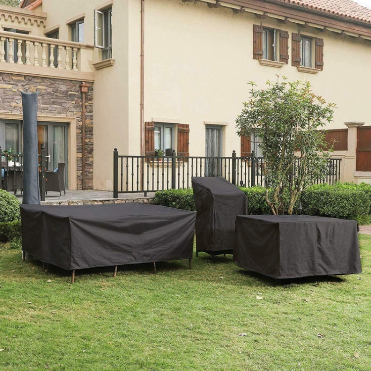 Outdoor Oxford Cloth Furniture Cover Garden Dustproof Waterproof And UV-Proof Table And Chair Protective Cover, Size: 210x110x70cm(Black) - Dust Covers by PMC TechLife | Online Shopping South Africa | PMC TechLife
