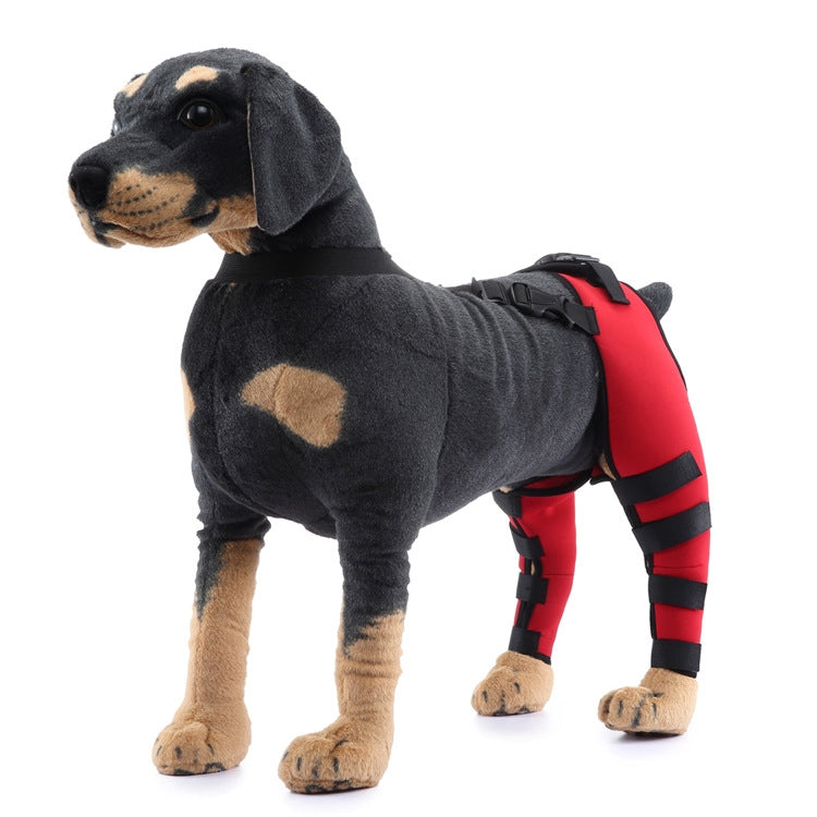 Pet Dog Leg Knee Guard Surgery Injury Protective Cover, Size: XS(Red) - Pet Care by PMC TechLife | Online Shopping South Africa | PMC TechLife