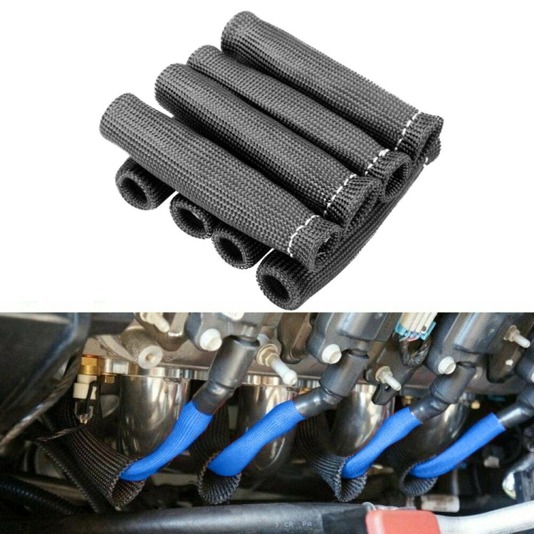 8 PCS / Set High-Temperature Car Spark Plug Protective Cover Spark Plug Heat Shield(Black) - Sound & Heat Insulation Cotton by PMC TechLife | Online Shopping South Africa | PMC TechLife