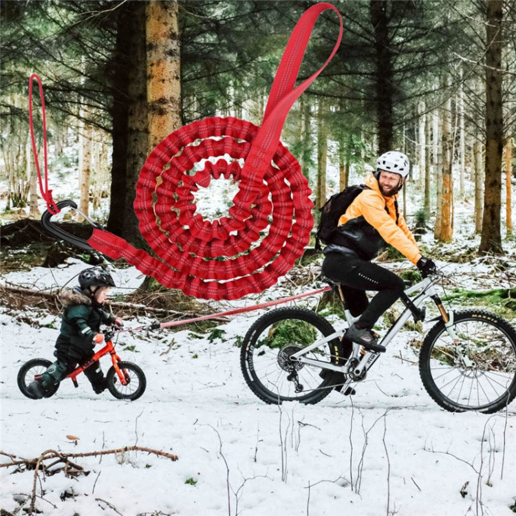 ZXCQYS-L Bicycle Tow Rope Mountain Bike Parent-Child Pull Rope Portable Tow Rope(Red) - free shipping - PMC TechLife - Order now!