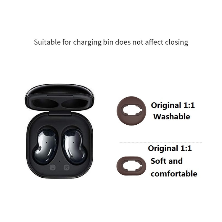 2 Sets Bluetooth Earphone Silicone Earplug Caps For Samsung Galaxy Buds Live(Red-2 Pairs) - Anti-dust & Ear Caps by PMC TechLife | Online Shopping South Africa | PMC TechLife