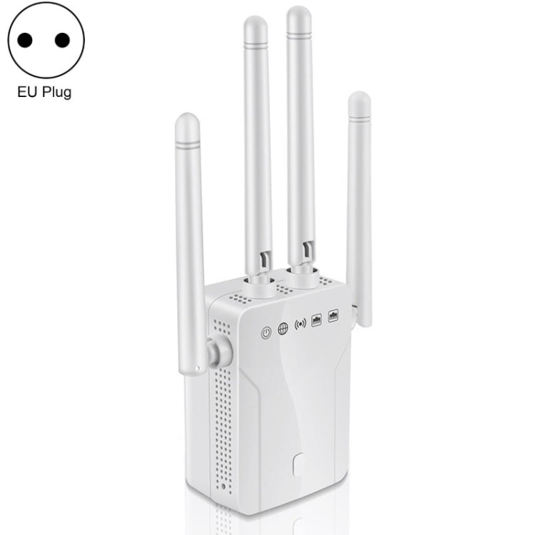 M-95B 300M Repeater WiFi Booster Wireless Signal Expansion Amplifier(White - EU Plug) - Broadband Amplifiers by PMC TechLife | Online Shopping South Africa | PMC TechLife