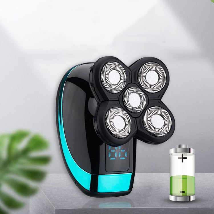 Electric Shaver Rechargeable Razor Intelligent Digital Display Bald Hair Clipper,Style: With Nasal Hair Apparatus - free shipping - PMC TechLife - Order now!