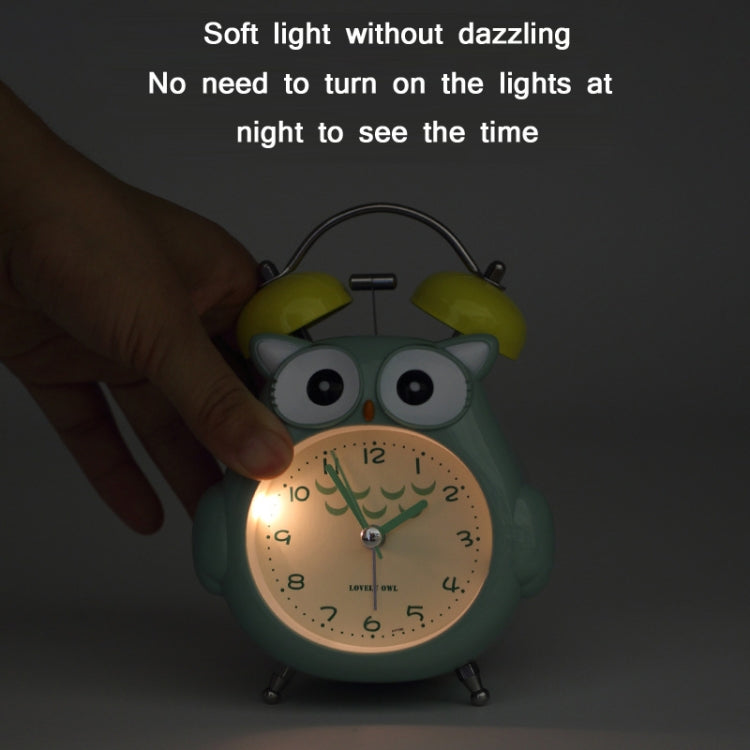 3 Inch Children Cartoon Owl Luminous Silent Bedside Snooze Small Alarm Clock(Gray) - Alarm Clocks by PMC TechLife | Online Shopping South Africa | PMC TechLife
