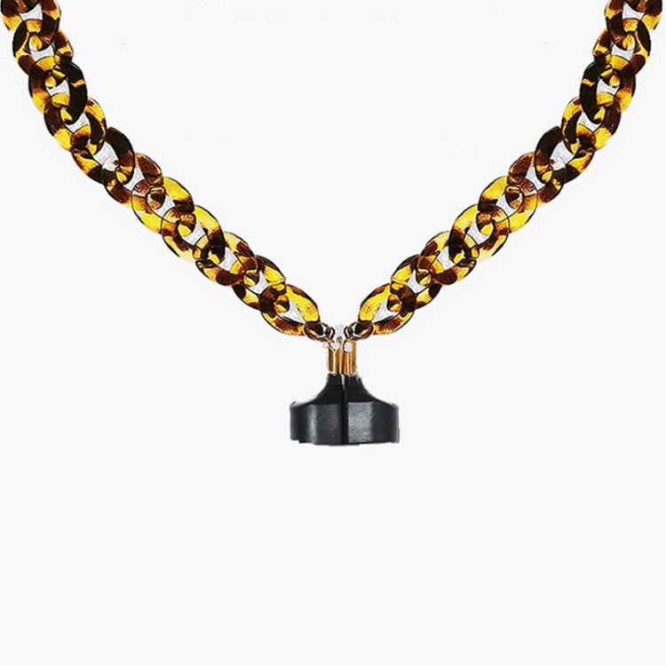 Wireless Earphones Acrylic Strong Magnetic Anti-Lost Chain For AirPods(Leopard) - Anti-lost & Holder by PMC TechLife | Online Shopping South Africa | PMC TechLife
