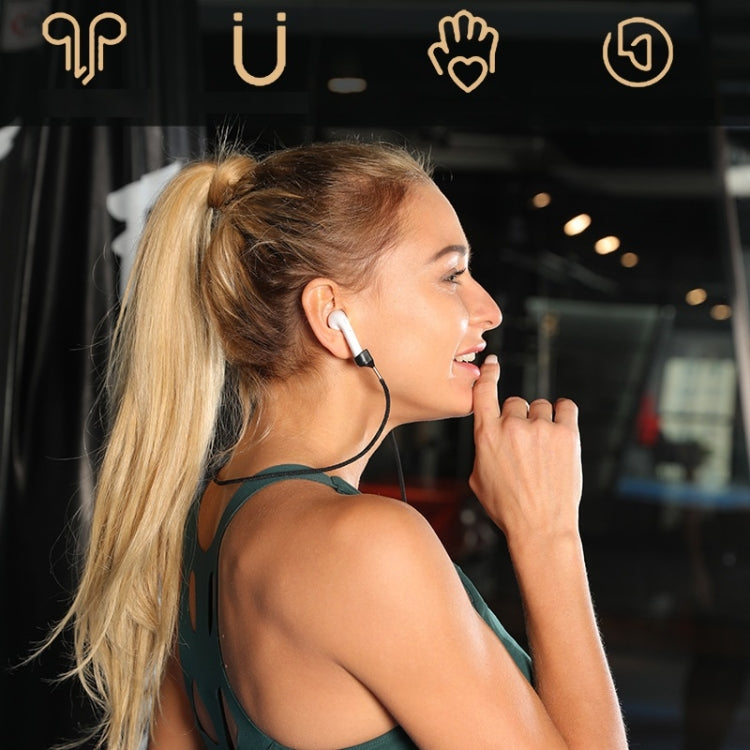 Wireless Earphones Acrylic Strong Magnetic Anti-Lost Rope For AirPods(Black) - Anti-lost & Holder by PMC TechLife | Online Shopping South Africa | PMC TechLife