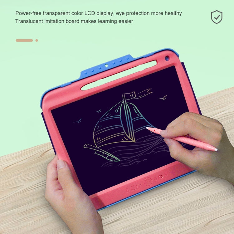 9 Inch Charging LCD Copy Writing Panel Transparent Electronic Writing Board, Specification: Monochrome Lines (Pink) - free shipping - PMC TechLife - Order now!