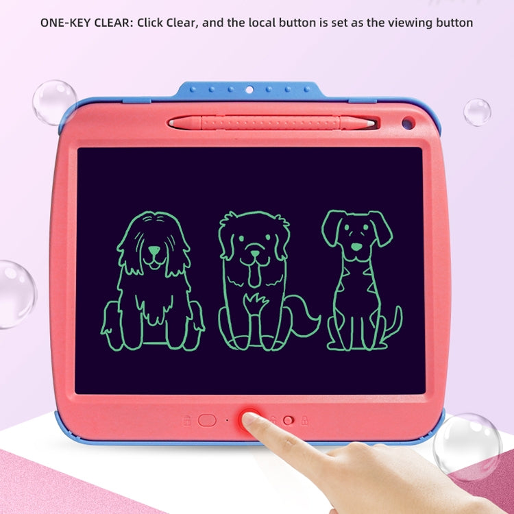 9 Inch Charging LCD Copy Writing Panel Transparent Electronic Writing Board, Specification: Monochrome Lines (Pink) - free shipping - PMC TechLife - Order now!