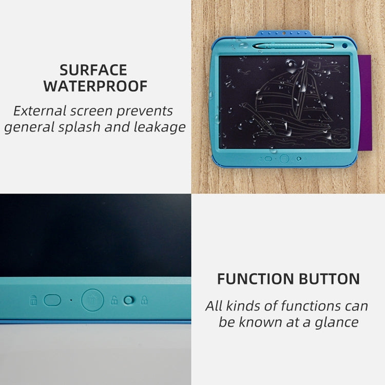 9 Inch Charging LCD Copy Writing Panel Transparent Electronic Writing Board, Specification: Monochrome Lines (Pink) - free shipping - PMC TechLife - Order now!