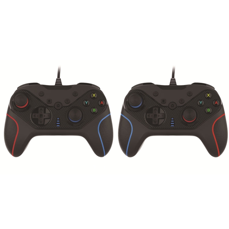 Wired Gamepad For Nintendo Switch / Android / iOS / PC(S818W Left Red Right Blue) - Gamepads by PMC TechLife | Online Shopping South Africa | PMC TechLife
