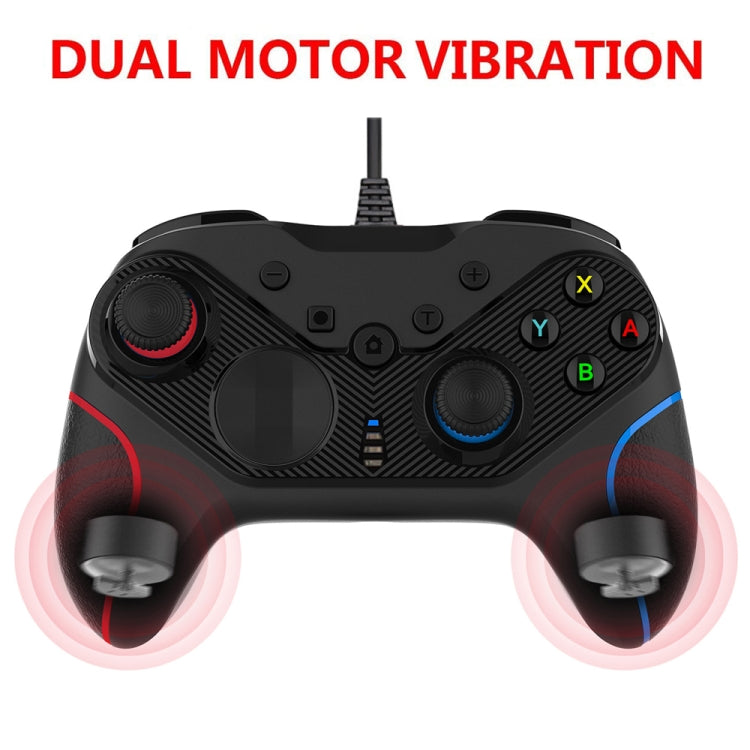 Wired Gamepad For Nintendo Switch / Android / iOS / PC(S818W Left Red Right Blue) - Gamepads by PMC TechLife | Online Shopping South Africa | PMC TechLife