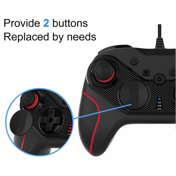 Wired Gamepad For Nintendo Switch / Android / iOS / PC(S818W Left Red Right Blue) - Gamepads by PMC TechLife | Online Shopping South Africa | PMC TechLife