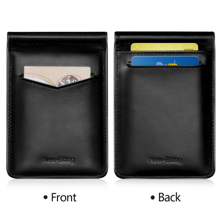 New-Bring Anti-Theft RFID Card Holder Men Ultra-Thin Card Holder Multi-Card Position ID Leather Case(Black) - free shipping - PMC TechLife - Order now!
